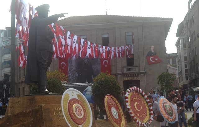 ATATÜRK’ÜN GİRESUN’A GELİŞİNİN 93.YILDÖNÜMÜ KUTLANDI