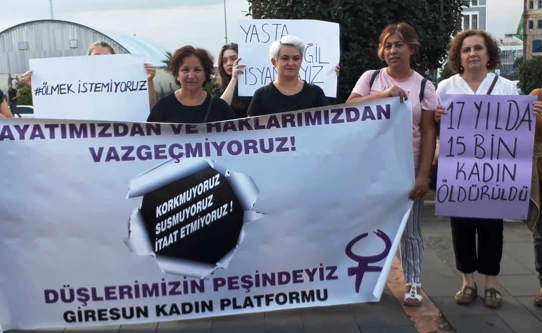 GİRESUN KADIN PLATFORMU EMİNE BULUT CİNAYETİNİ KINADI