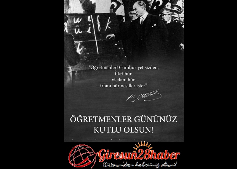 ÖĞRETMENLER GÜNÜ KUTLU OLSUN