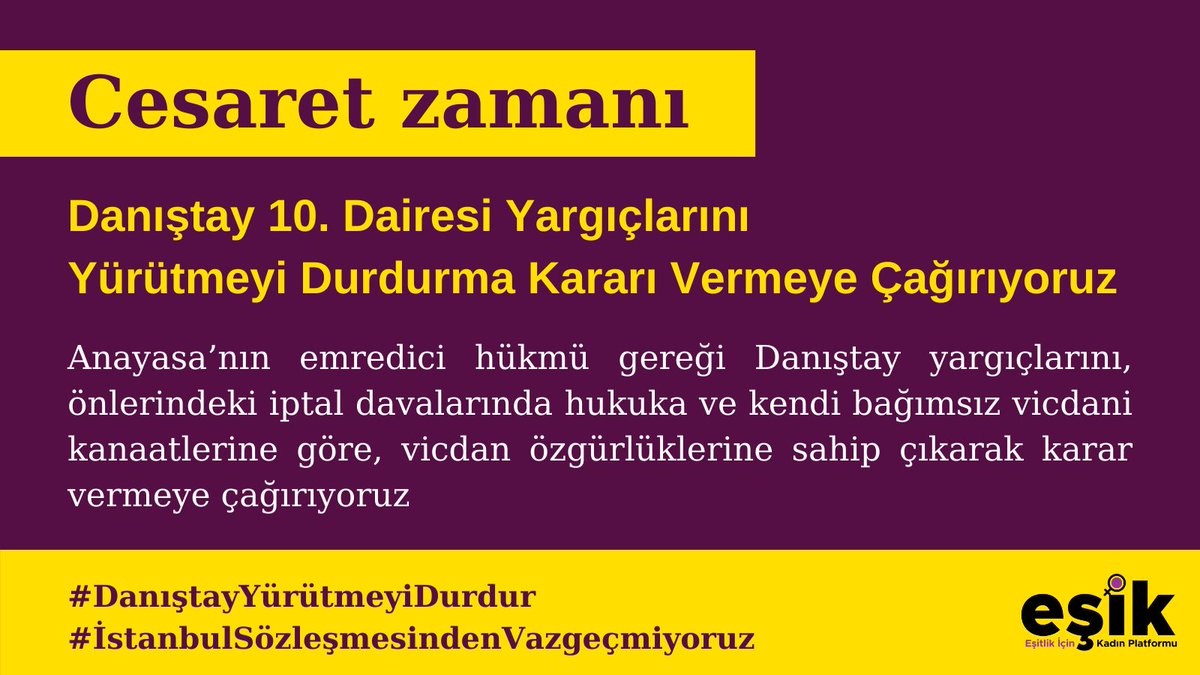 EŞİK: ŞİMDİ CESARET ZAMANI…