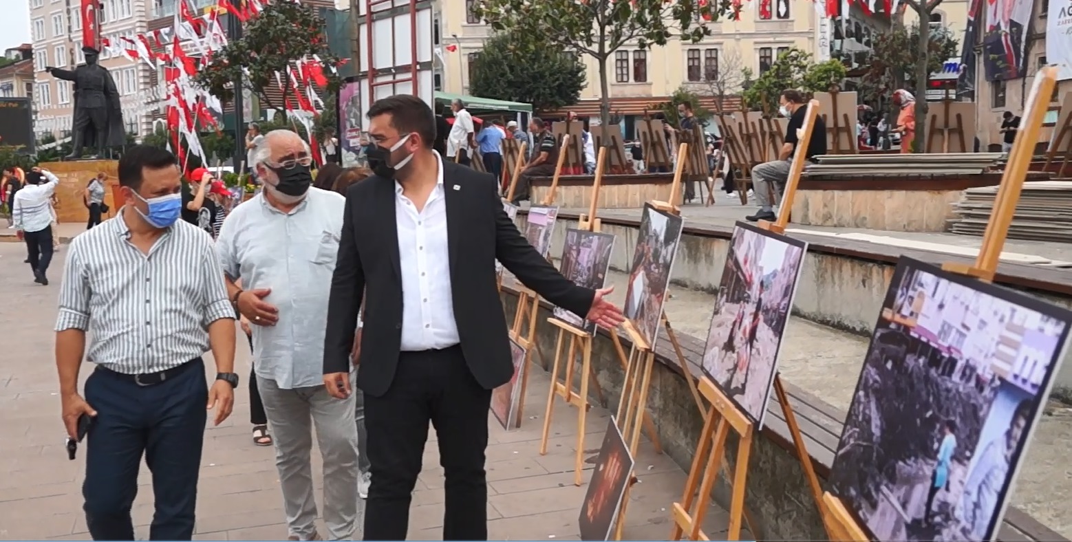 DERELİ AFETİNİN FOTOĞRAFLARI SERGİLENDİ (GÖRÜNTÜLÜ HABER)