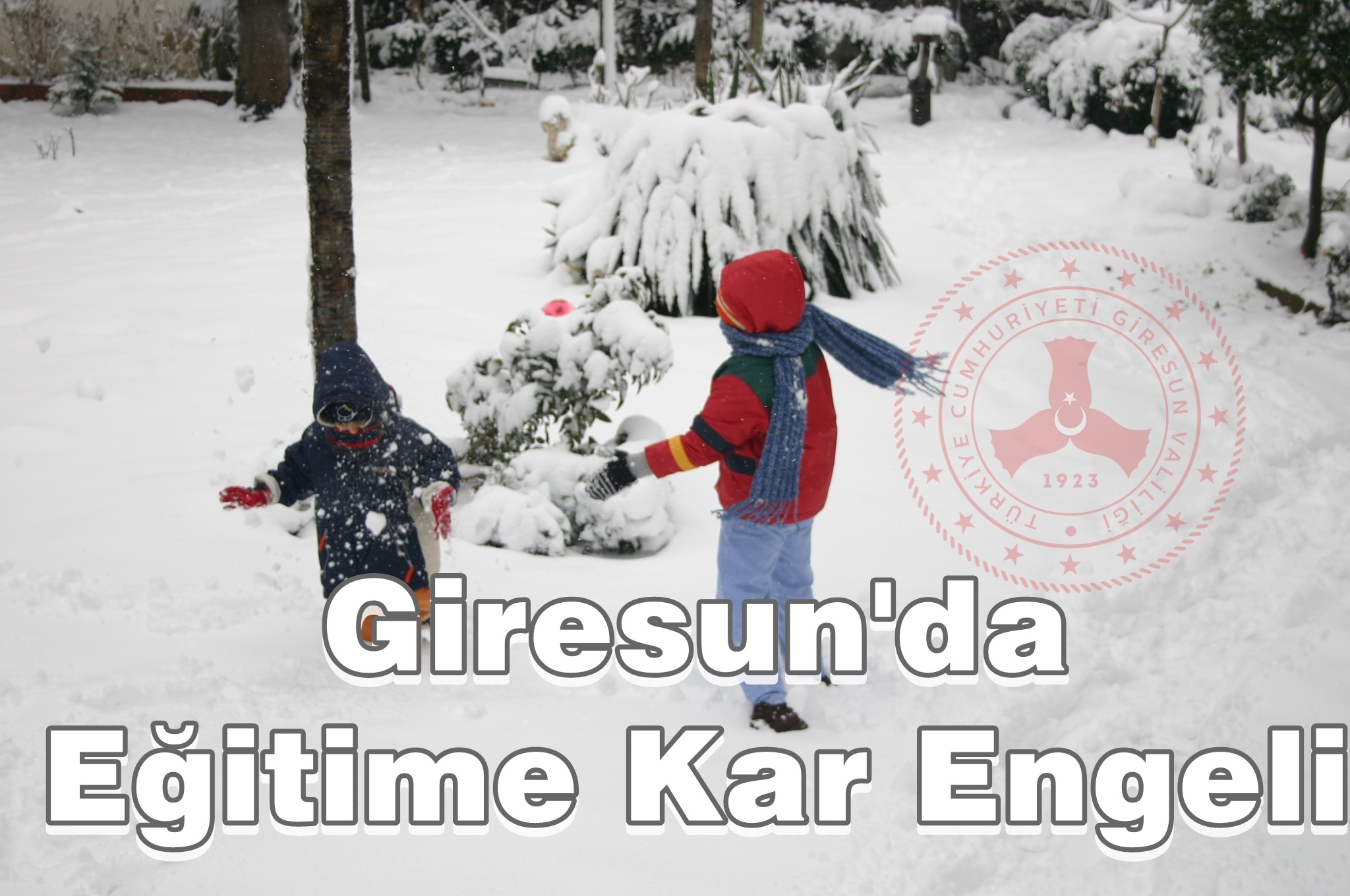 GİRESUN’DA KAR TATİLİ