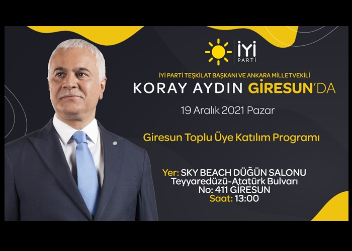 KORAY AYDIN GİRESUN’DA