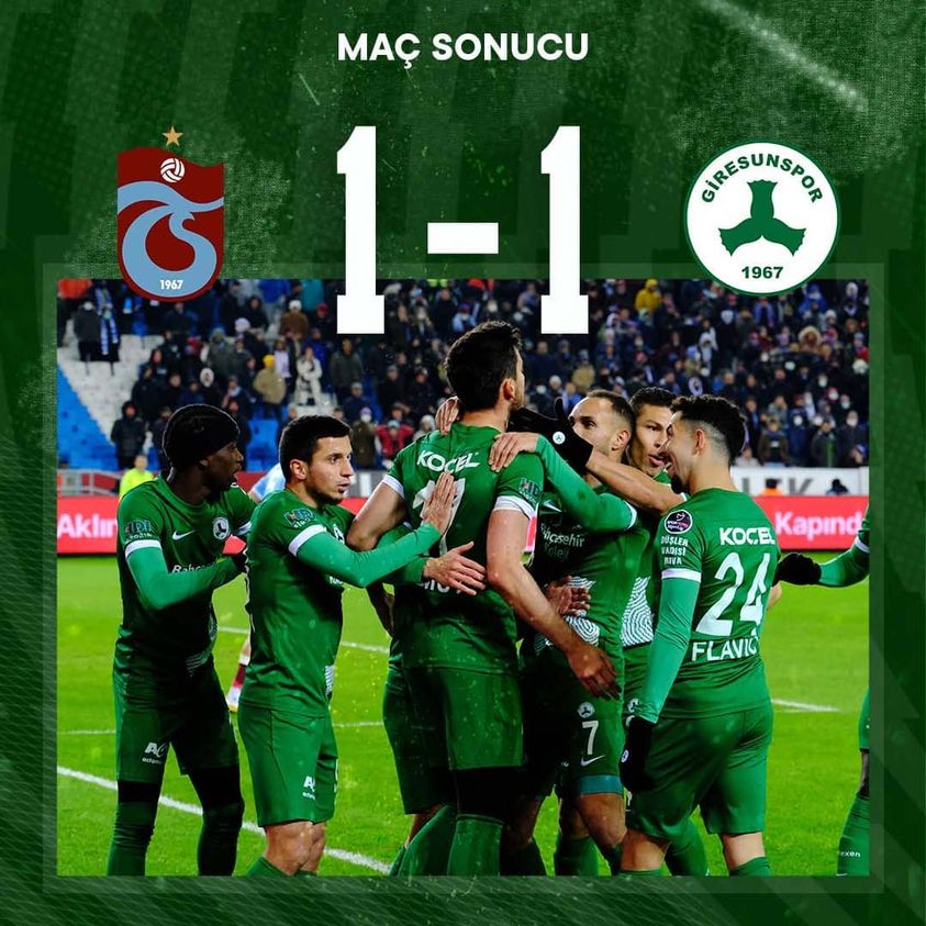 GİRESUNSPOR LİDERİN EVİNDEN PUANLA DÖNÜYOR. MAÇIN YILDIZI OKAN