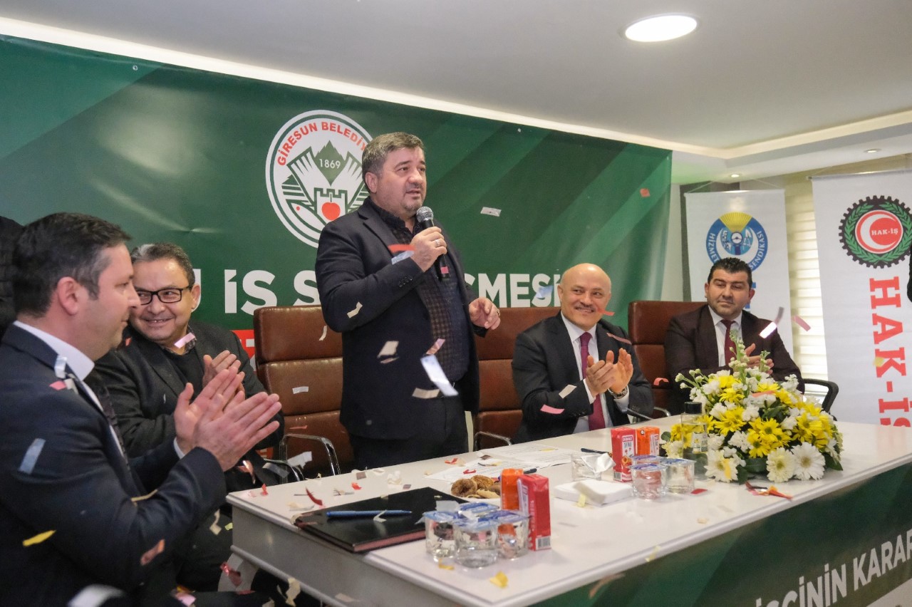 GİRESUN BELEDİYESİ’NDE TOPLU SÖZLEŞME TÖRENİ