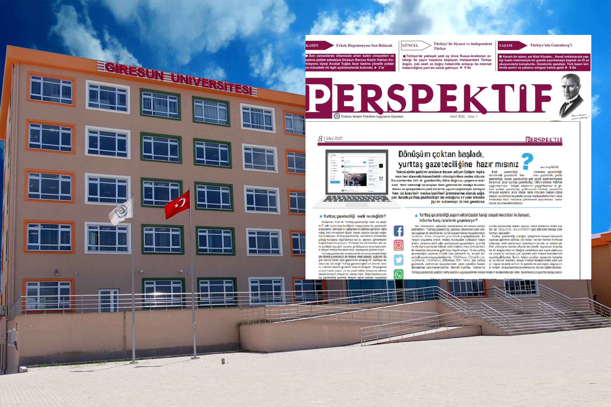 TİREBOLU İLETİŞİM’İN PERSPEKTİF GAZETESİ JOURNO LİSTESİNDE