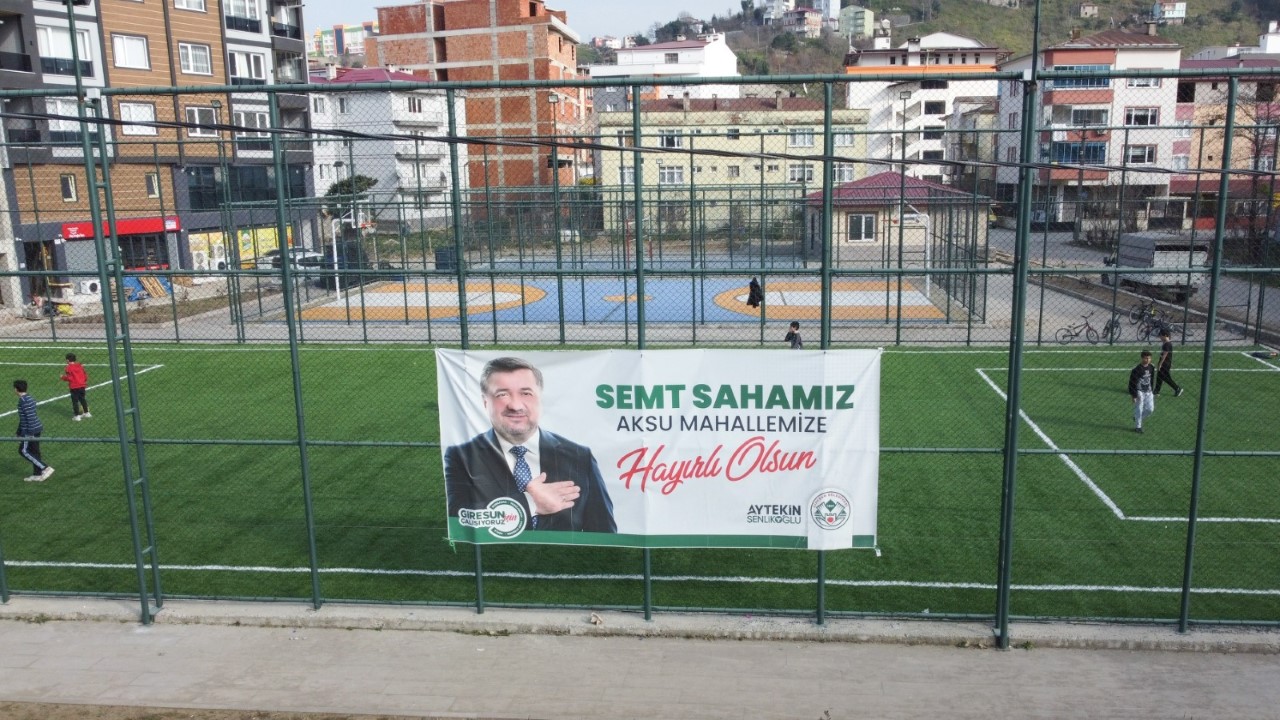 AKSU SEMT SAHASI AÇILIŞA HAZIRLANIYOR