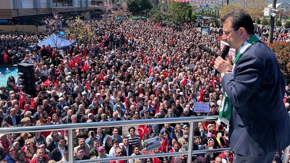 Giresun’da Ekrem İmamoğlu rüzgarı esti (Görüntülü Haber)