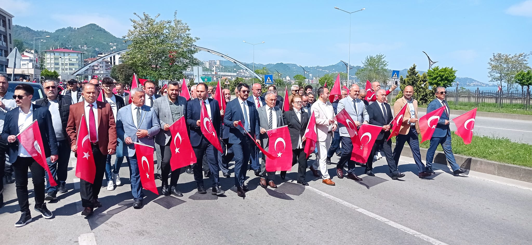 19 Mayıs Gençlik yürüyüşü yapıldı