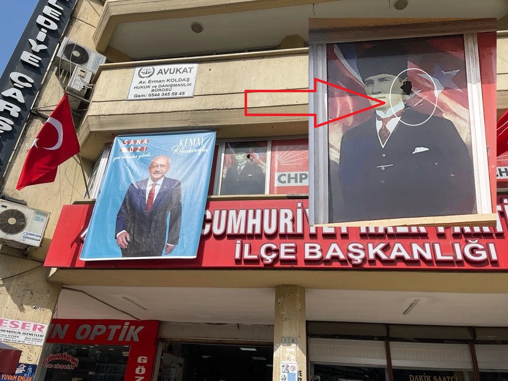 CHP binasına saldıran Ak Partilileri Ak Parti il başkanı kınadı.