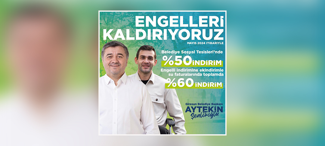 Şenlikoğlu’ndan engellilere müjdeler