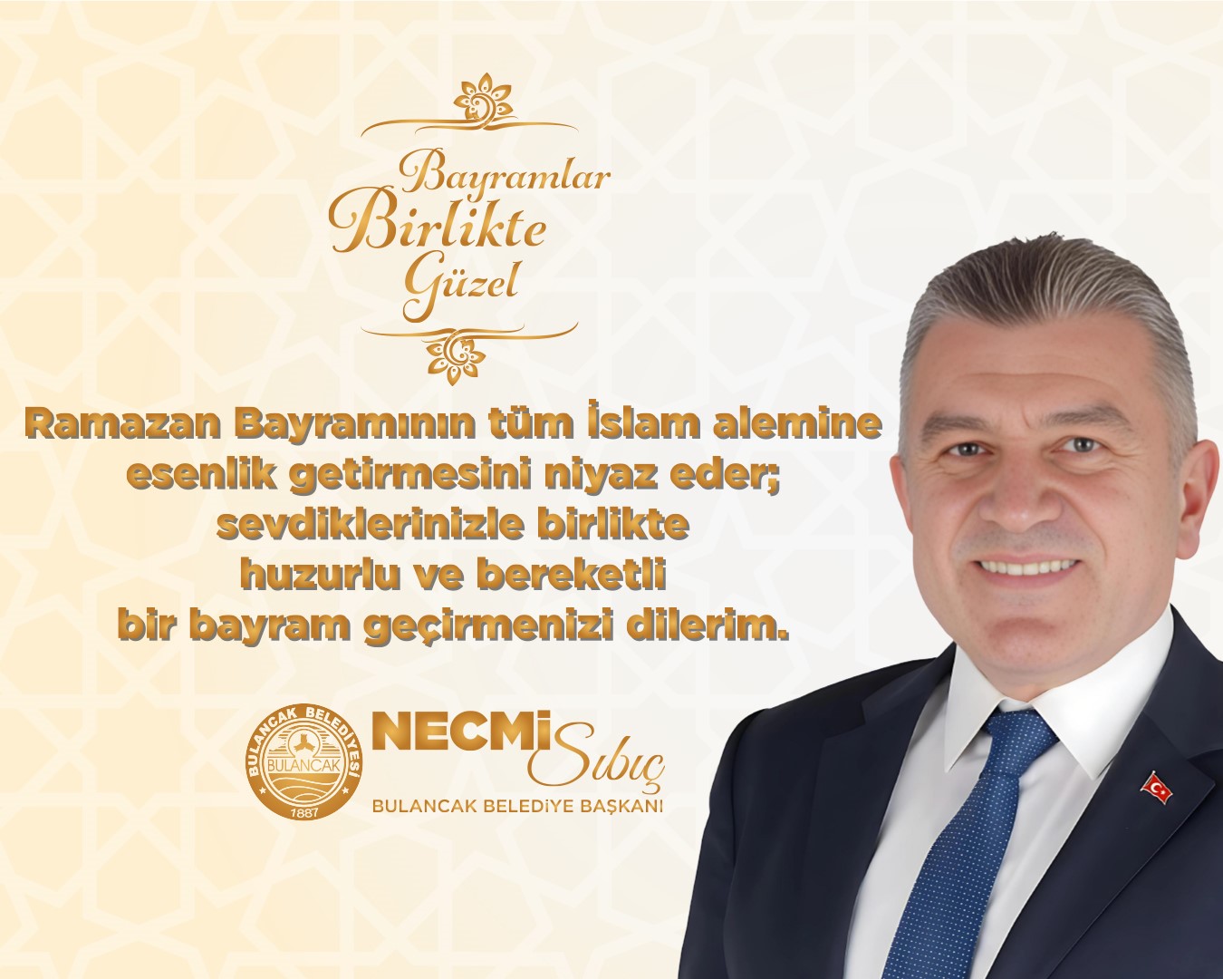 Başkan Sıbıç: “Ramazan Bayramımız huzur ve bereketimiz olsun”