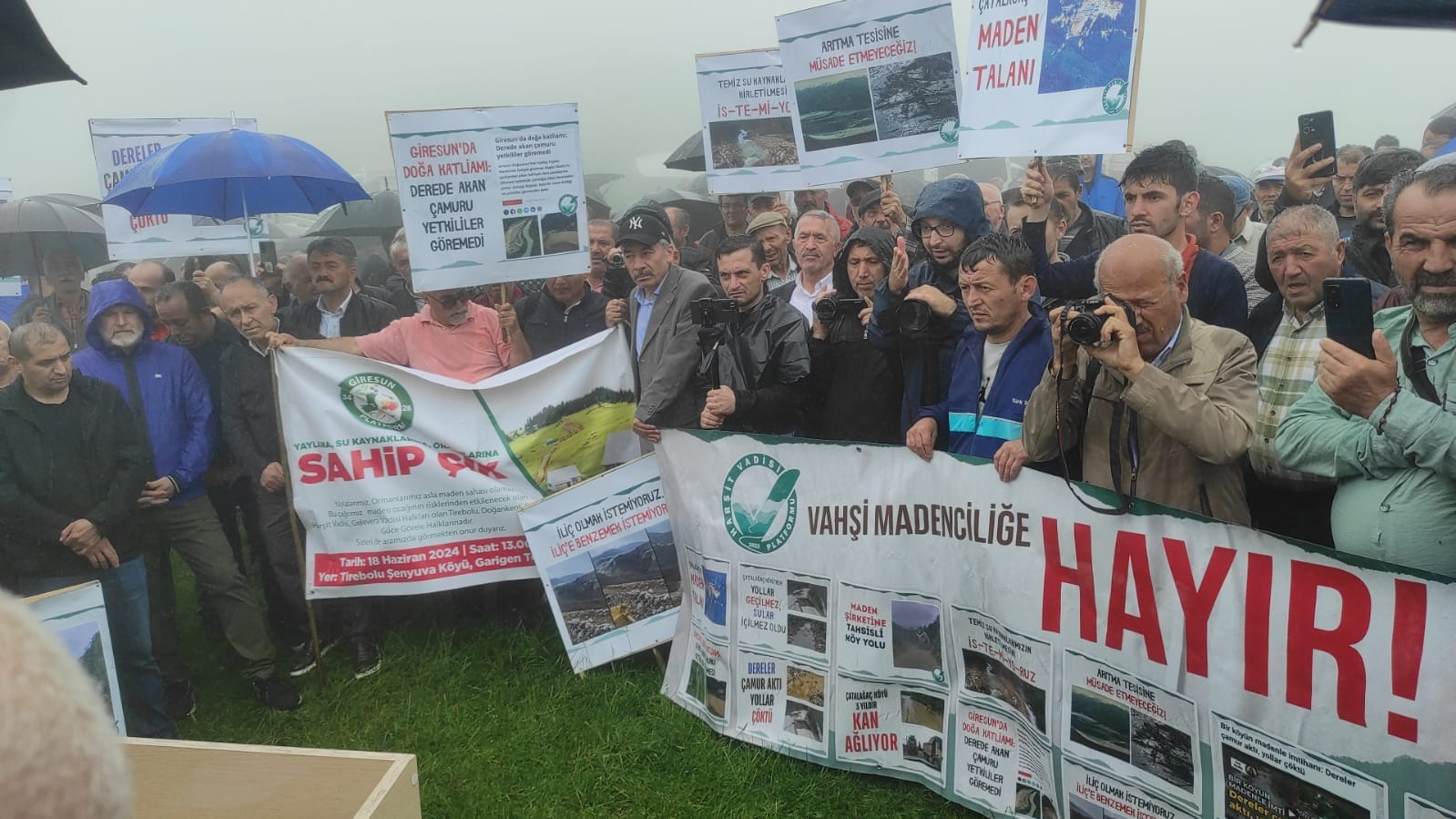 Harşit Vadisi halkı maden katliamına karşı miting düzenledi