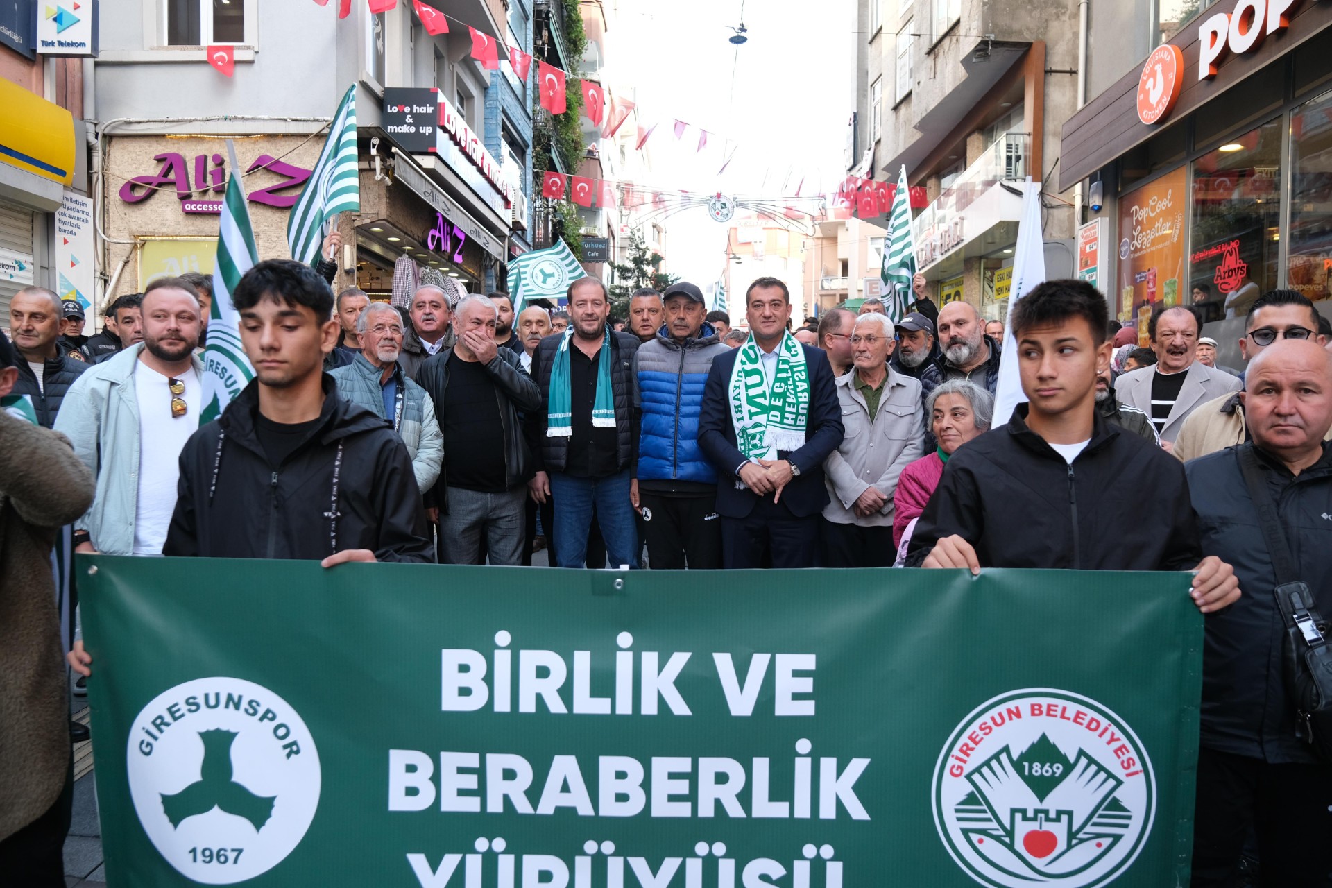 Giresunspor’a destek yürüyüşü