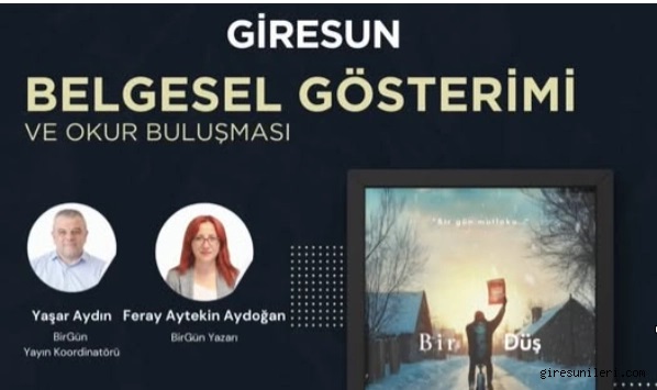 Bir Düş Belgeseli Giresun’da gösterimde