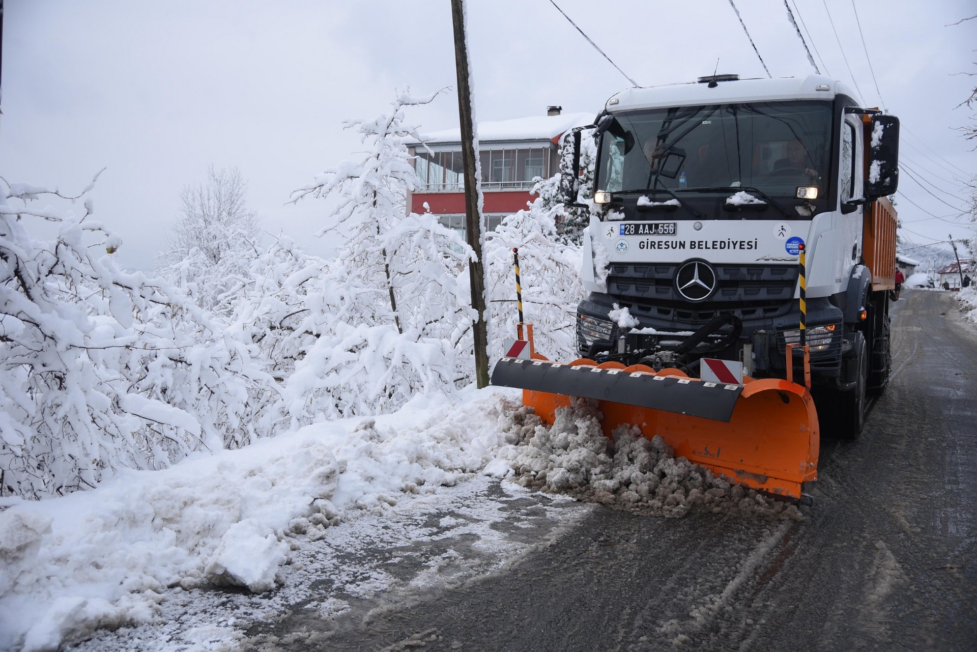 Kar nedeniyle Giresun merkezde olumsuzluk yaşanmadı